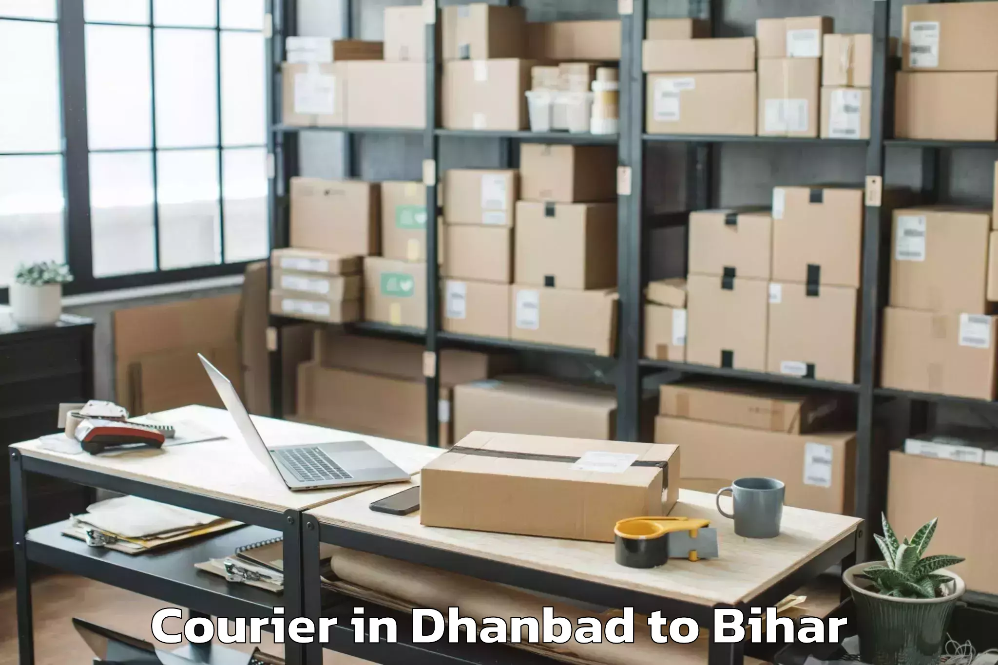 Easy Dhanbad to Karai Parsurai Courier Booking